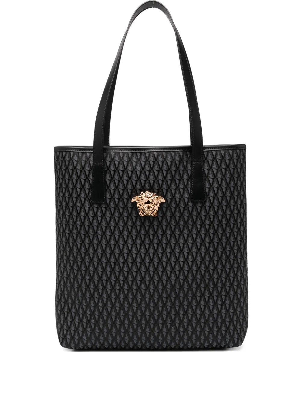 

Сумка-тоут La Medusa V с жаккардовым узором Versace, черный