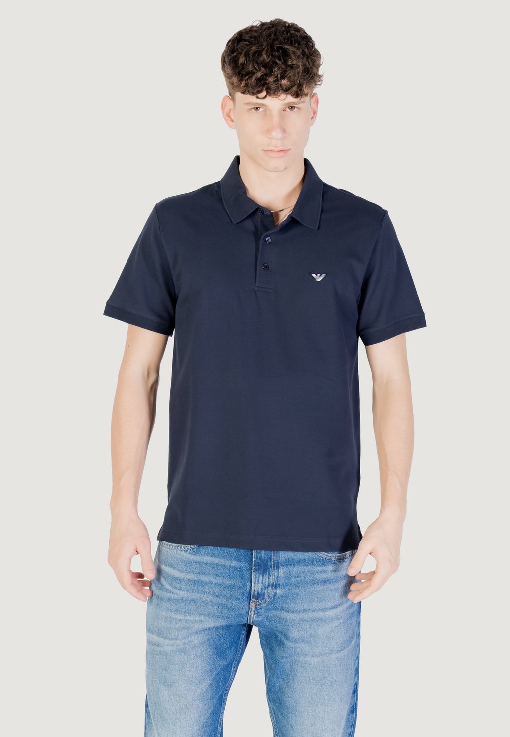 

Поло Emporio Armani, синий