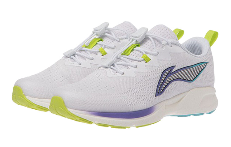 Кроссовки детские беговые GS Low-top Standard белые/соково-зеленые Lining Young — фото 3
