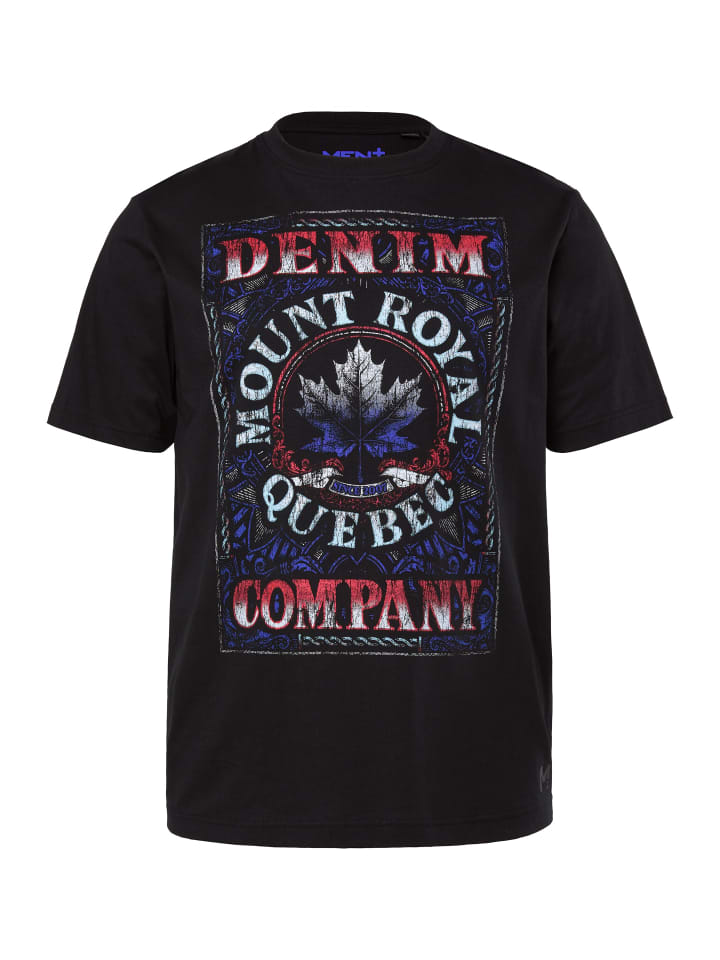 

Футболка с короткими рукавами черного цвета Men Plus, Черный, Футболка с короткими рукавами черного цвета Men Plus