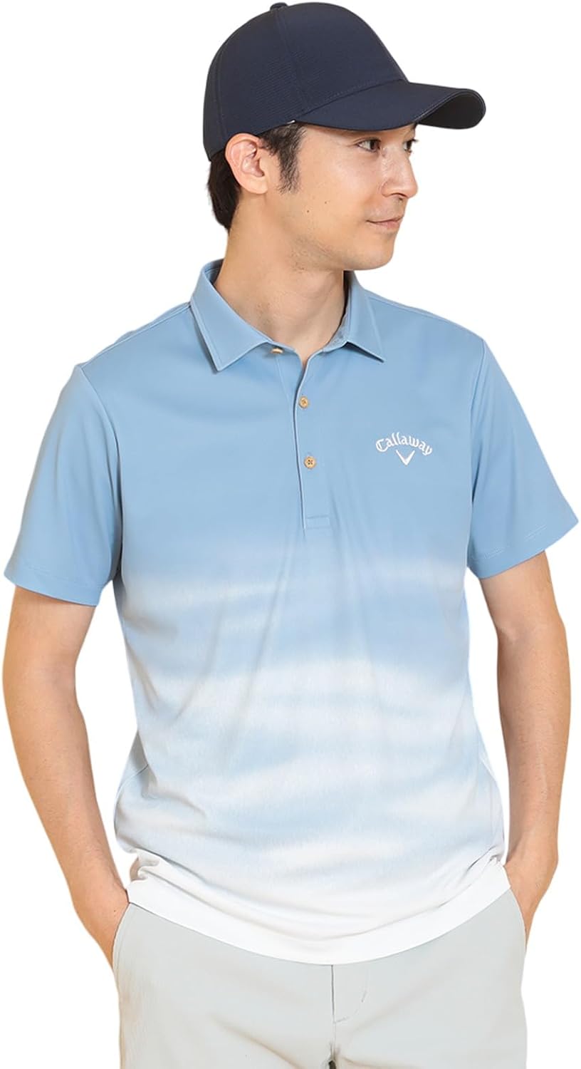 

Мужская поло-рубашка Callaway C25134124 с коротким рукавом (впитывает пот, быстро сохнет, имеет охлаждающий эффект) / для гольфа, синий