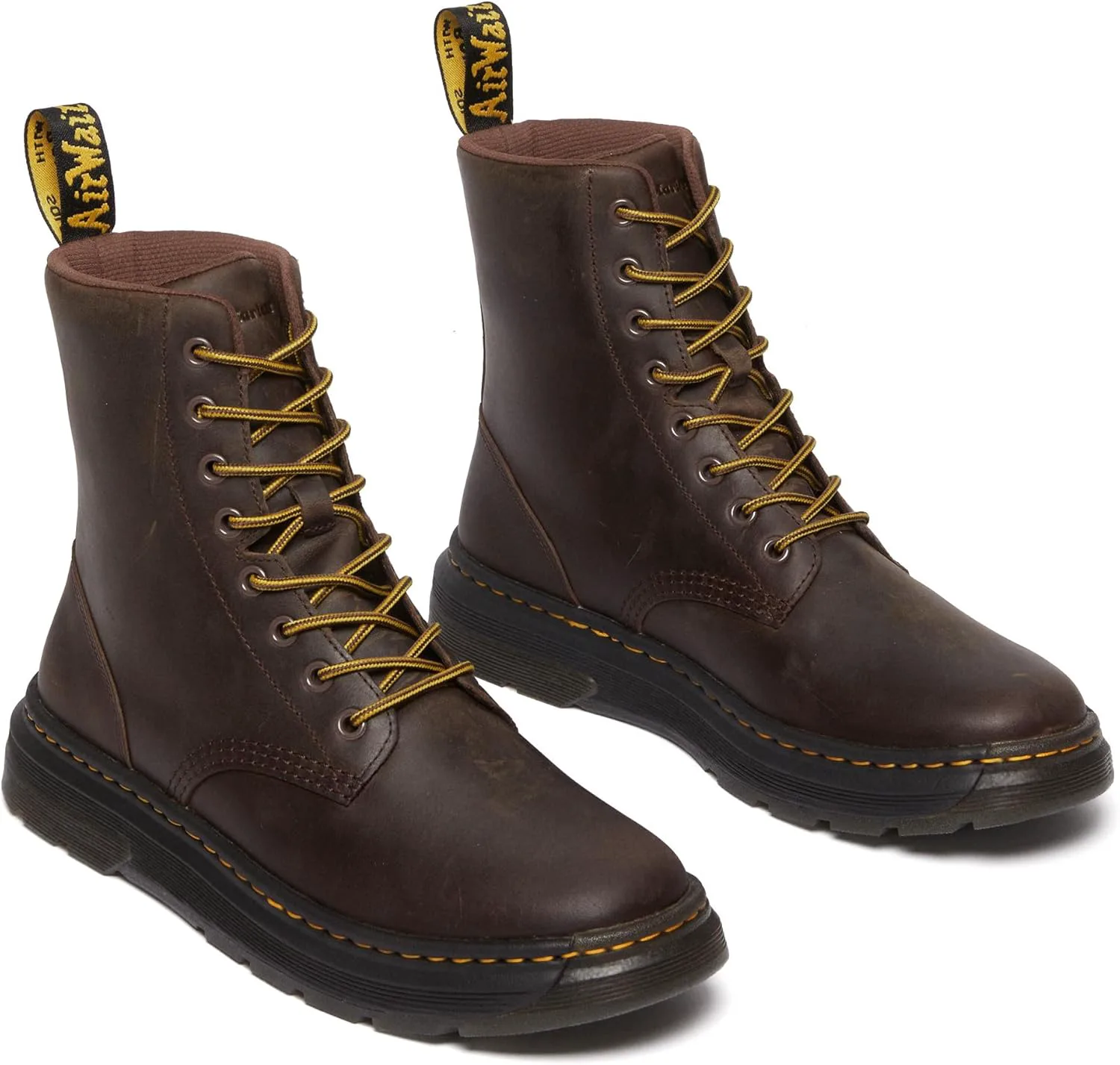 Ботинки Dr. Martens Unisex Crewson Nubuck Leather Everyday Boots, темно-коричневый — фото 3