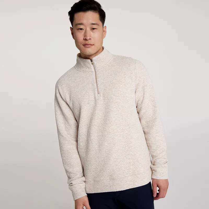 

Мужская флисовая куртка VRST Recharge Lunar на молнии 1/4, цвет Light Sand Heather
