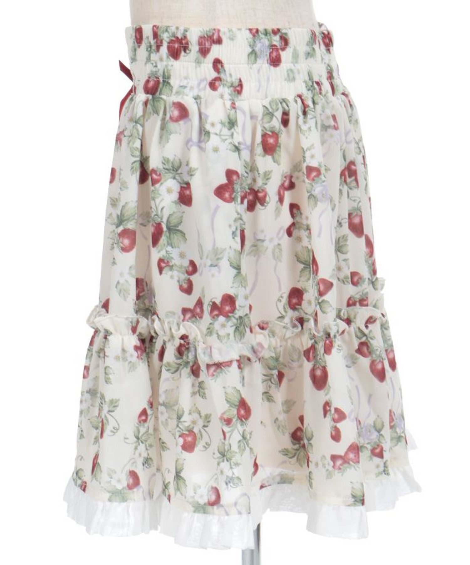 Юбка с принтом «Клубника» Axes femme kids, Off-white — фото 3