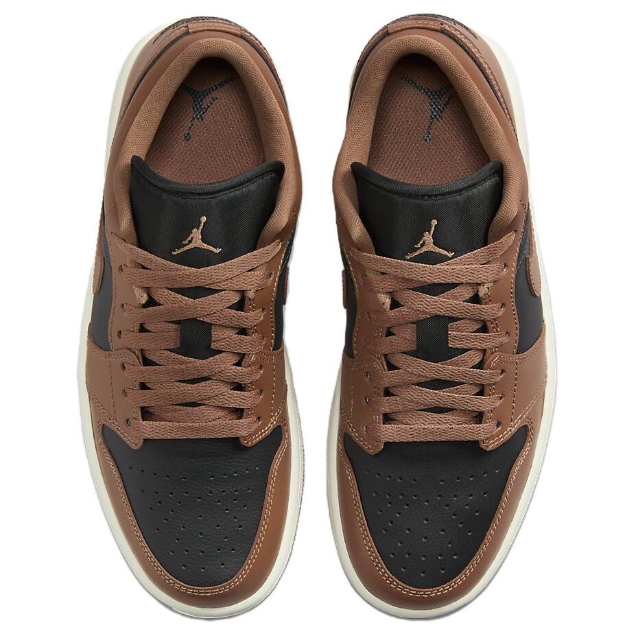 Кроссовки Air Jordan 1 Vintage Basketball Women's Low-top, коричневый — фото 3
