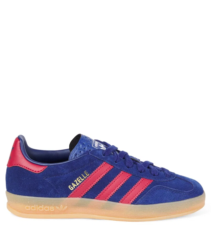 Замшевые кроссовки Gazelle Indoor Adidas Originals Kids, синий — фото 4