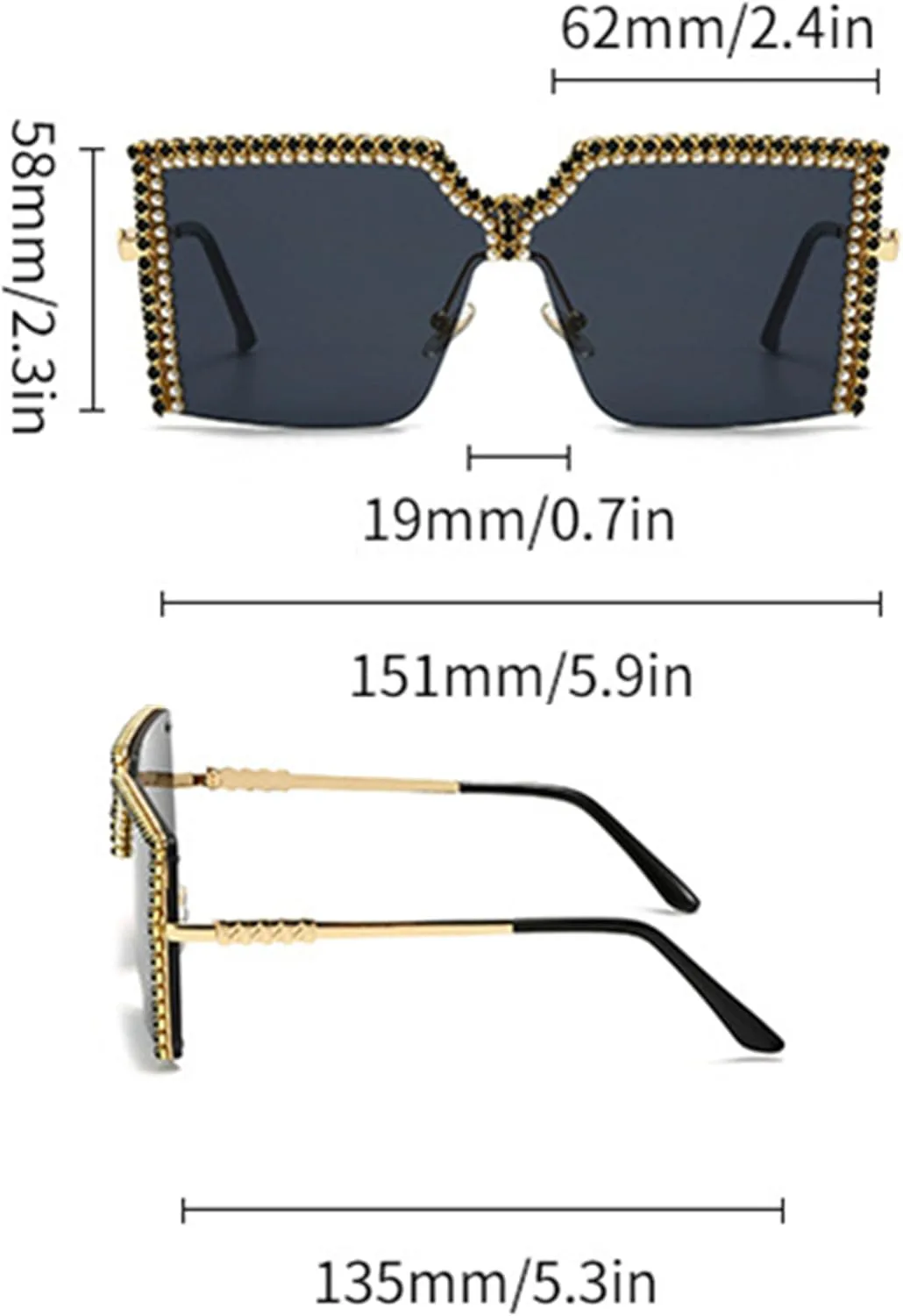 

Солнцезащитные очки bullabulling Bling для женщин - Модные солнцезащитные очки премиум-класса со стразами - Дизайнерские солнцезащитные очки для женщин, Tea Pink