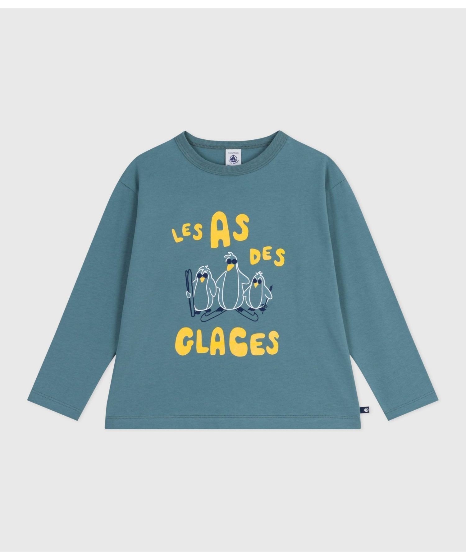 Футболка с длинными рукавами PETIT BATEAU, Indigo Blue — фото 3