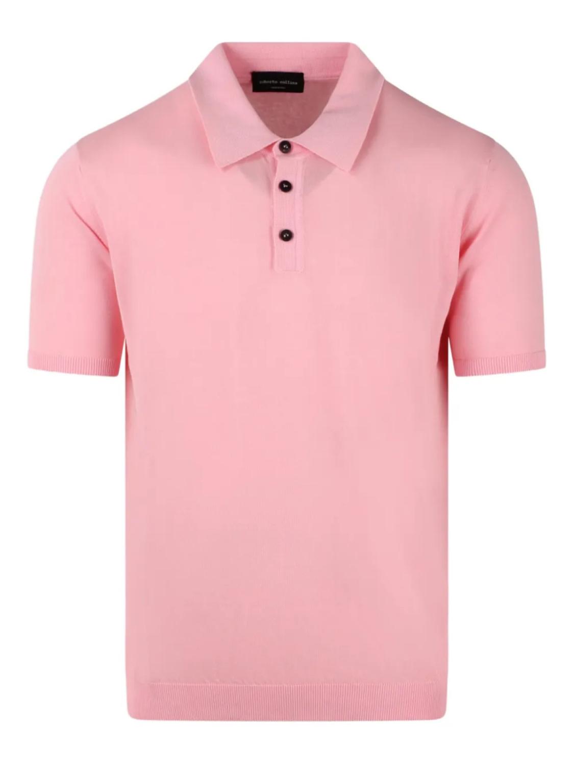 

Рубашка-поло из хлопка Roberto Collina, розовый