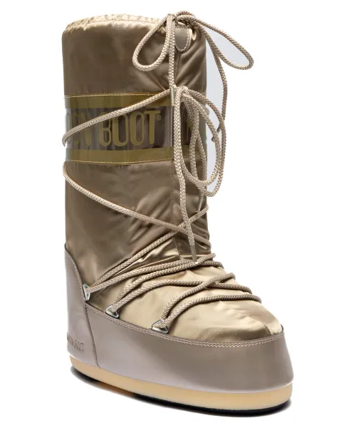 Взгляд на мягкие зимние ботинки Moon Boot, желтый