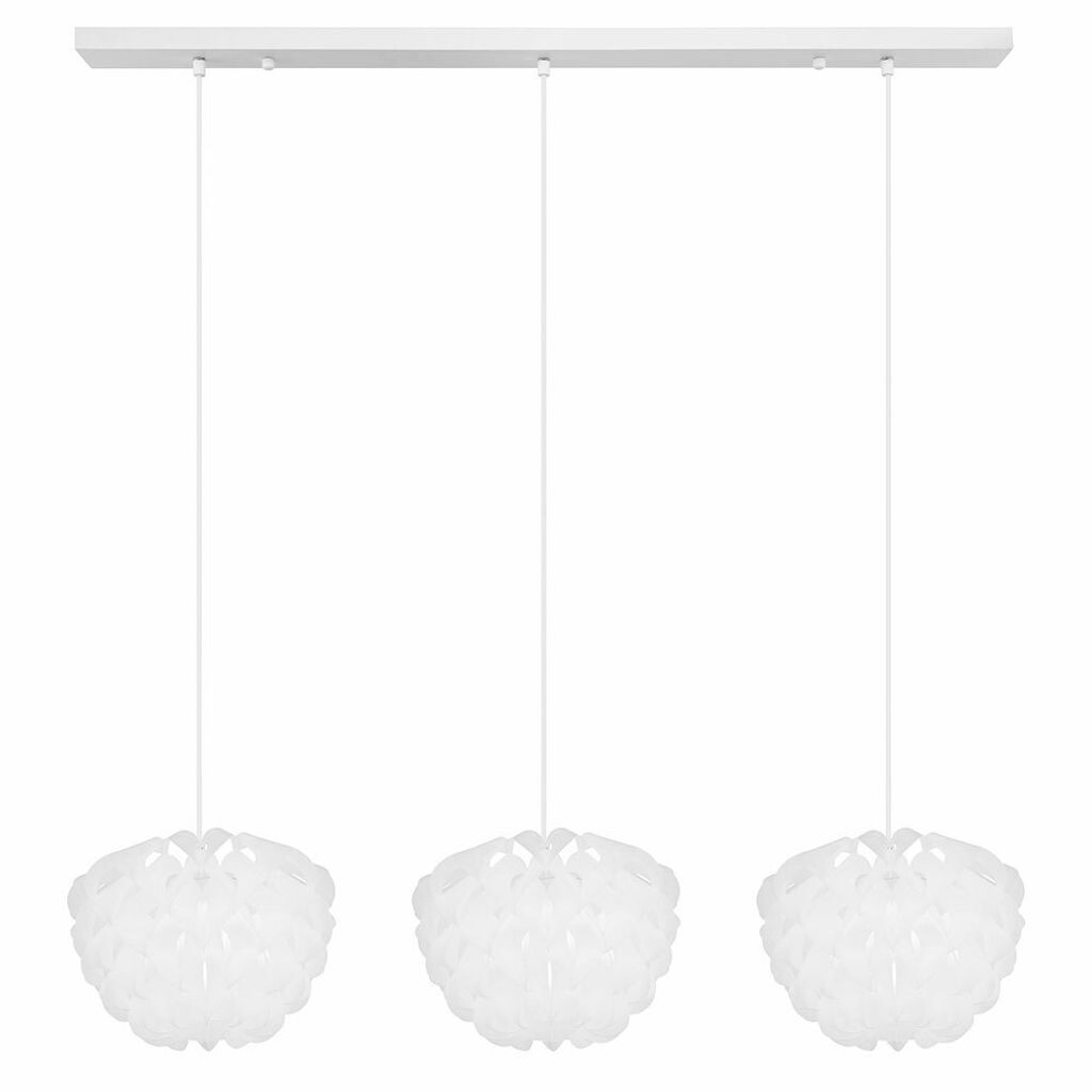 

Подвесной светильник, 3 пламени, металл, белый, H 120см etc-shop