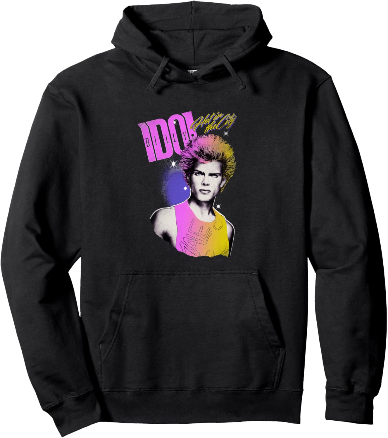 

Толстовка Billy Idol - Hot In The City, черный