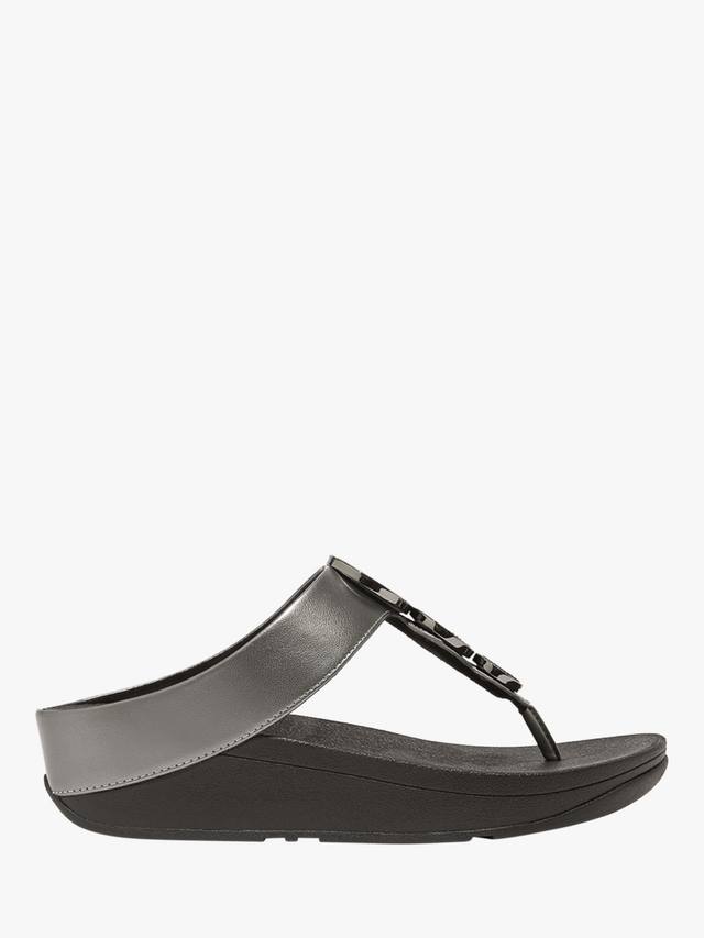 Песочницы Halo Bead Circles с перемычкой T-Bar FitFlop, Pewter Black