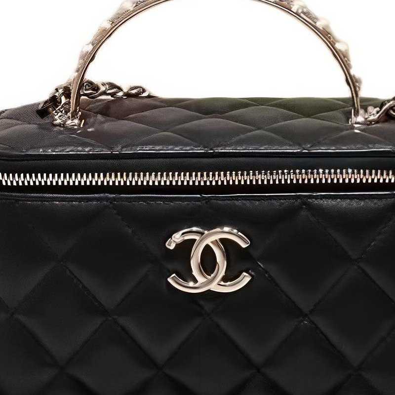CHANEL Женская черная сумка через плечо из овчины, кроссбоди, клатч — фото 4