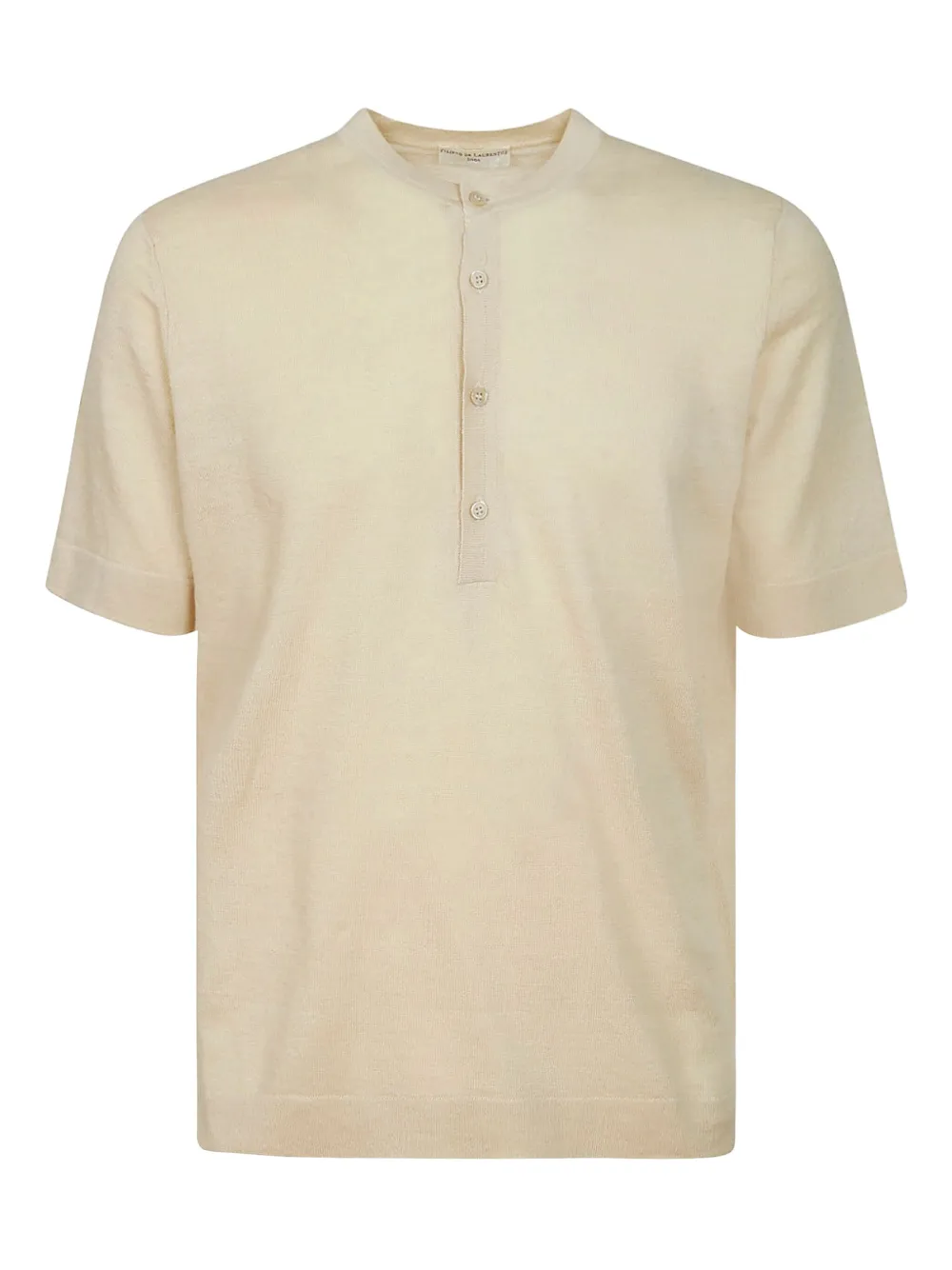 

Футболка с планкой на пуговицах Filippo De Laurentiis, нейтральный