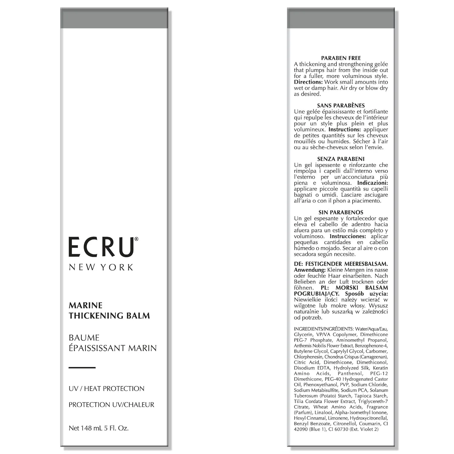 Набор ECRU Marine Thickening Balm + Volumizing Silk Mist, по 1 флакону каждого средства. — фото 3