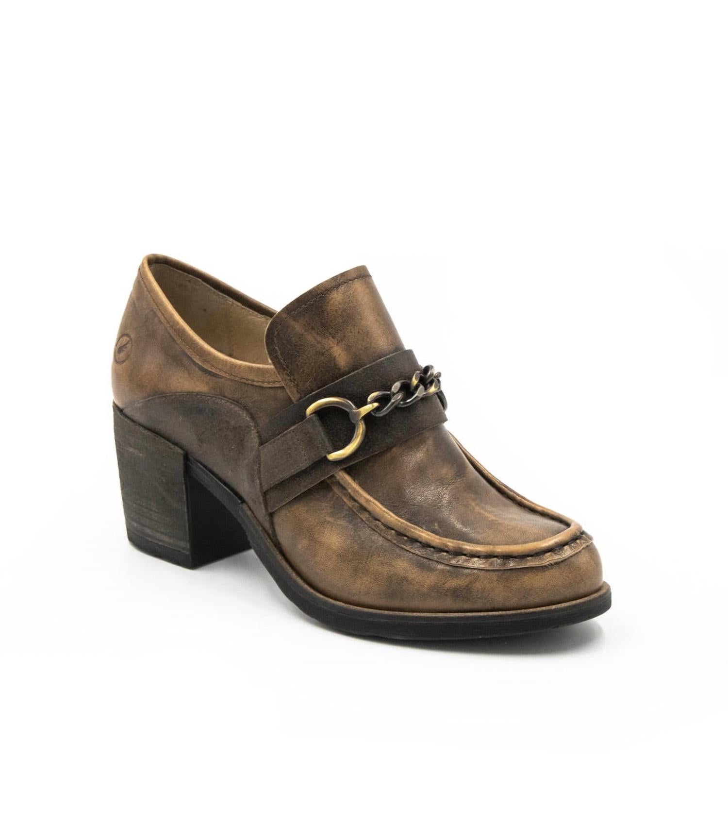 Женские туфли Palmer Chain Loafer в цвете Taupe Casta, серо-коричневый
