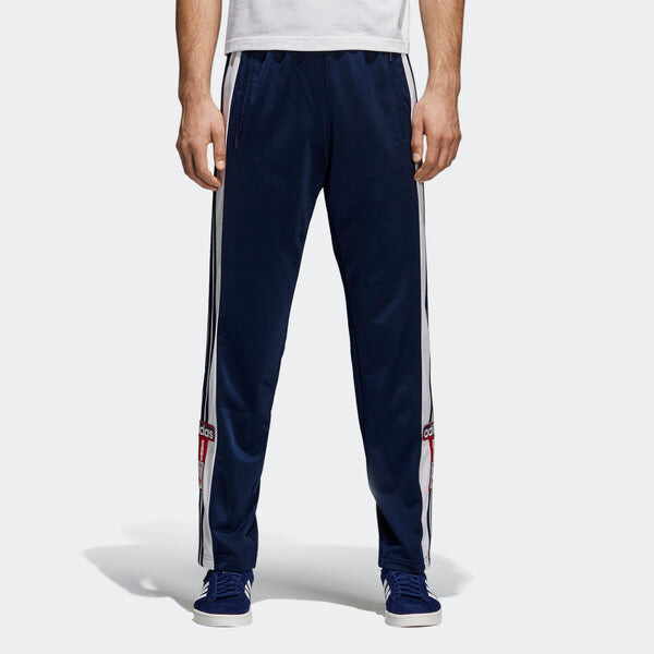 Брюки originals side button athleisure casual sports pants navy blue Adidas, синий — фото 3