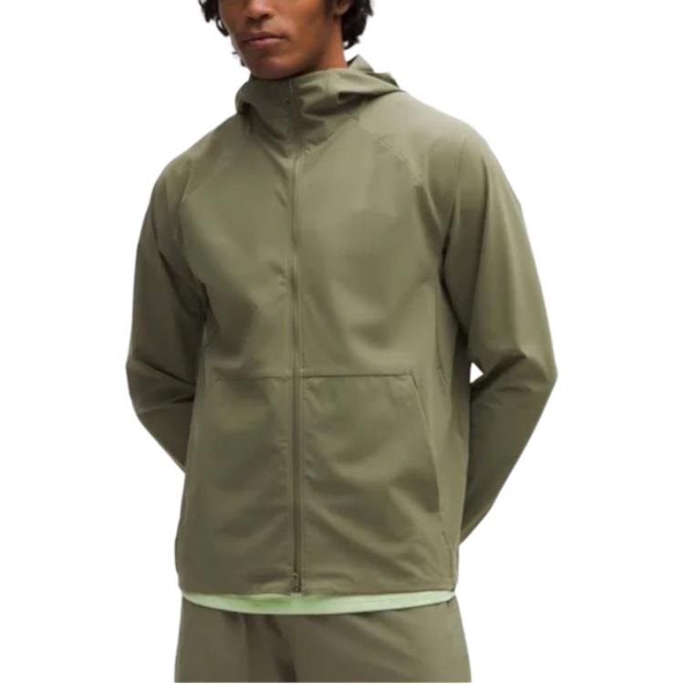 

Lululemon Куртка спортивная худи с длинным рукавом, Fallen Leaves Green/BALF