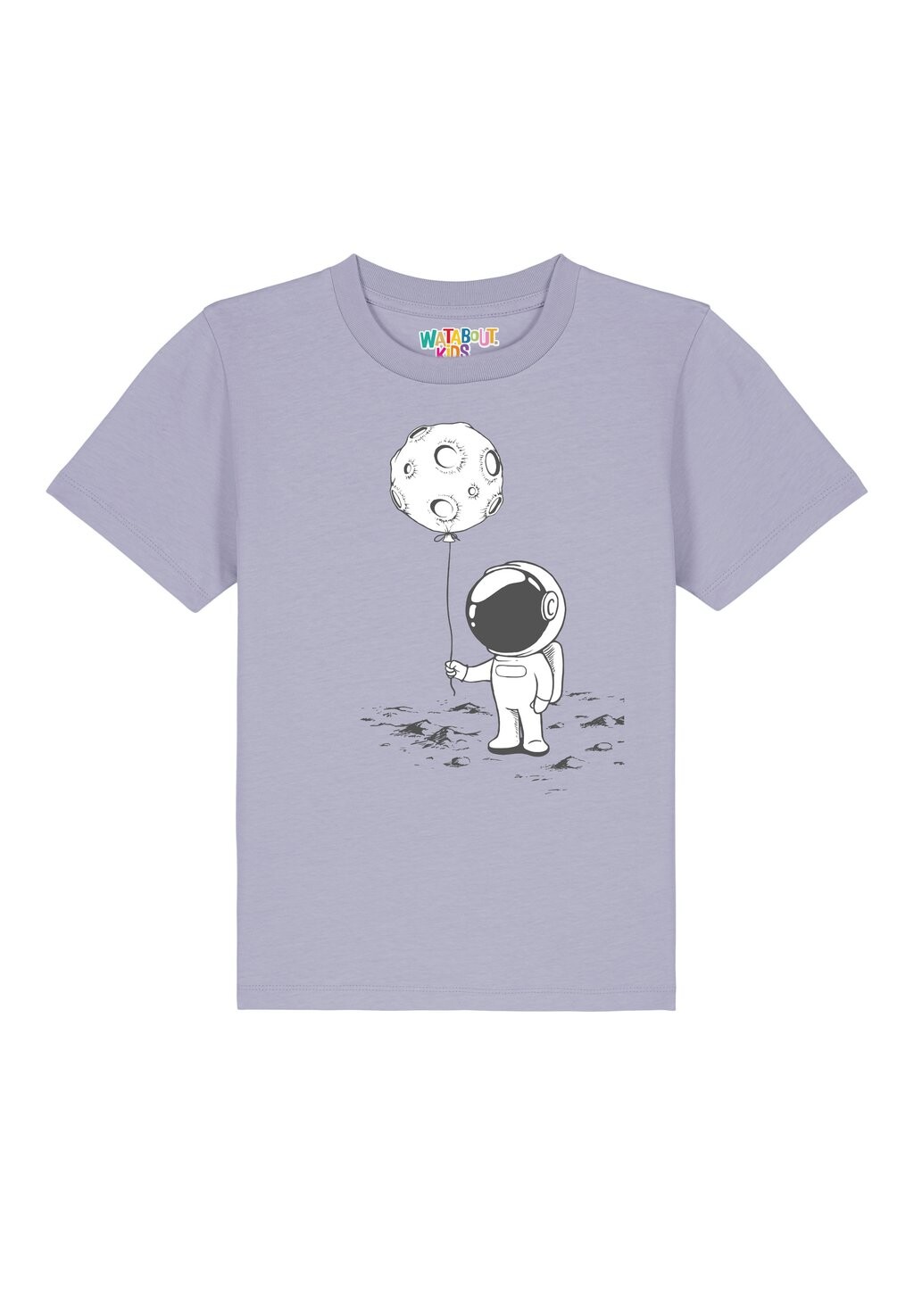

Футболка с принтом KLEINER ASTRONAUT MIT LUFTBALLON Watapparel, цвет lavender