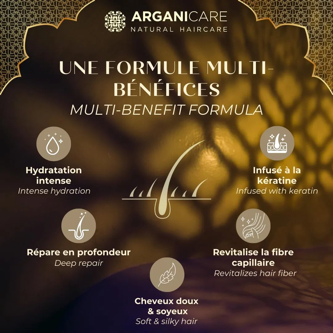 Набор ARGANICARE Keratin: шампунь, маска и сыворотка для волос Arganicare — фото 3