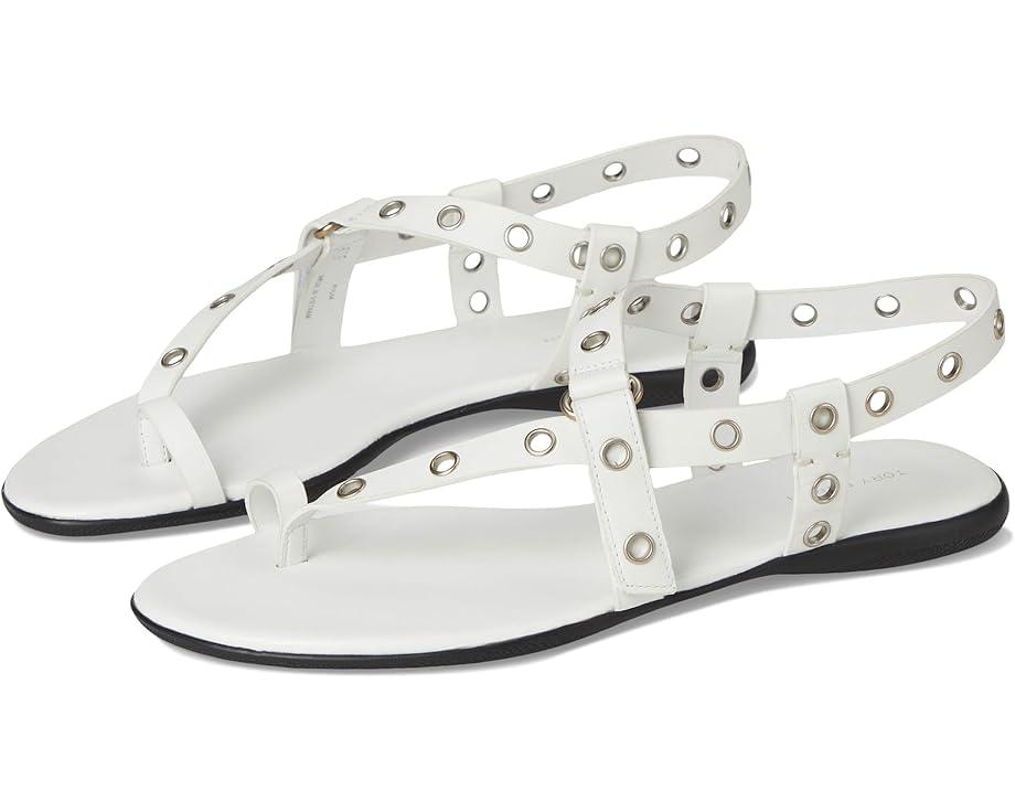 Сандалии Tory Burch Eyelet Toe Ring Sandals, цвет Cloud/Silver