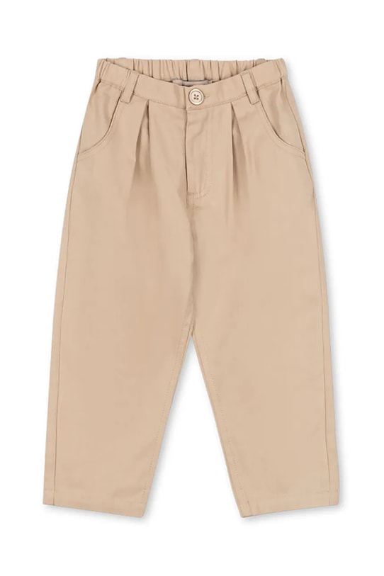

Детские хлопковые брюки FRANKIE PANTS GOTS Konges Sløjd, бежевый