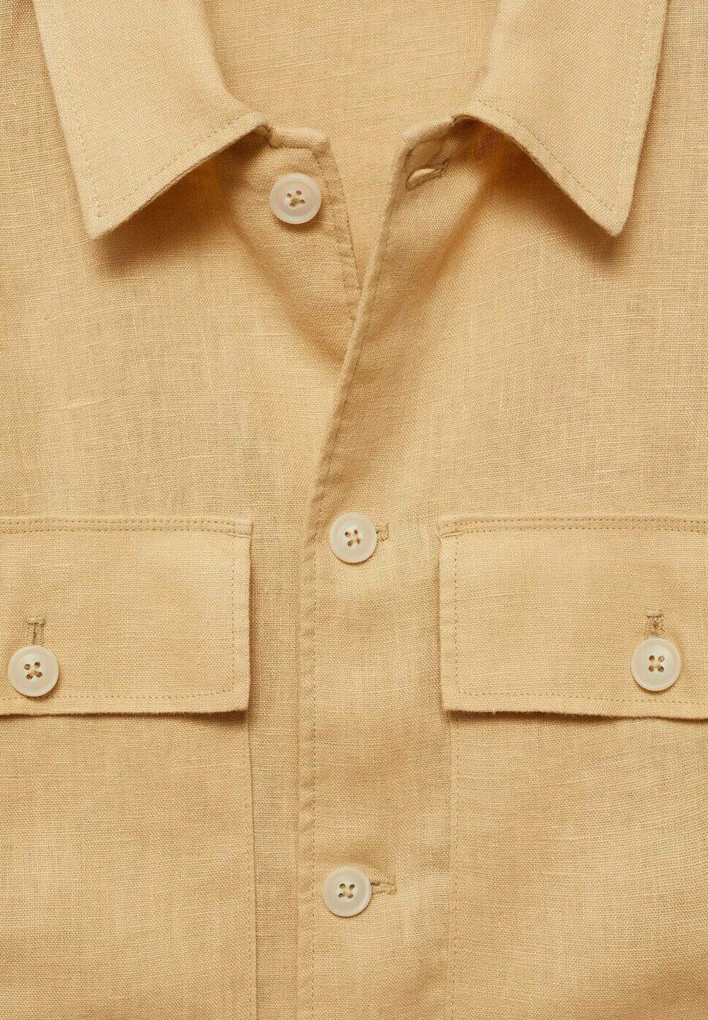 

Рубашка Mango, светло-желтый