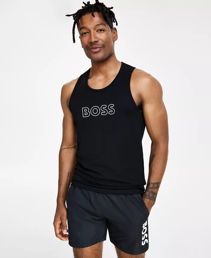 

Мужская майка Beach Logo Hugo Boss, черный