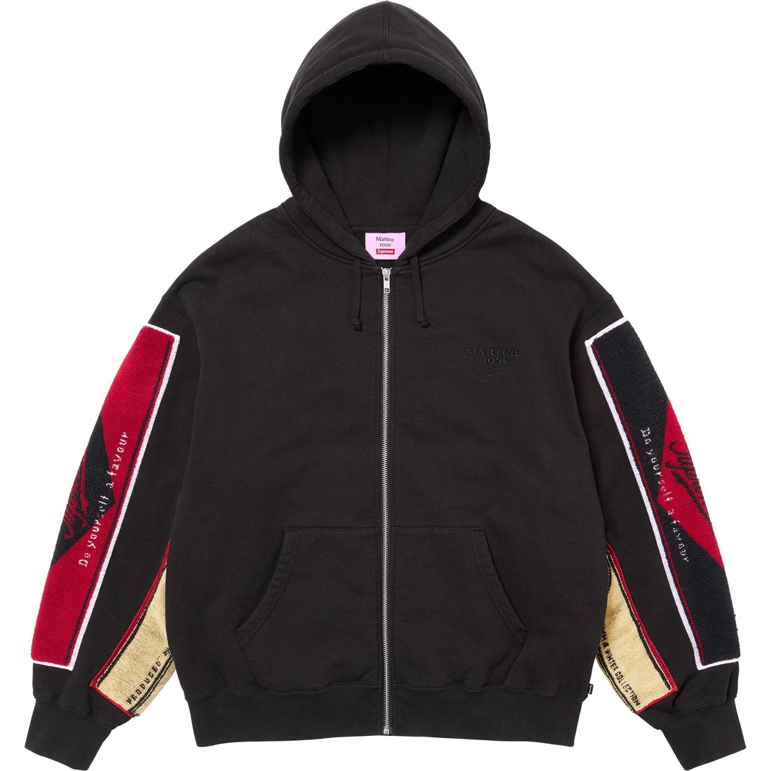 Мартин Роуз Толстовка с капюшоном на молнии Supreme, белая — фото 3