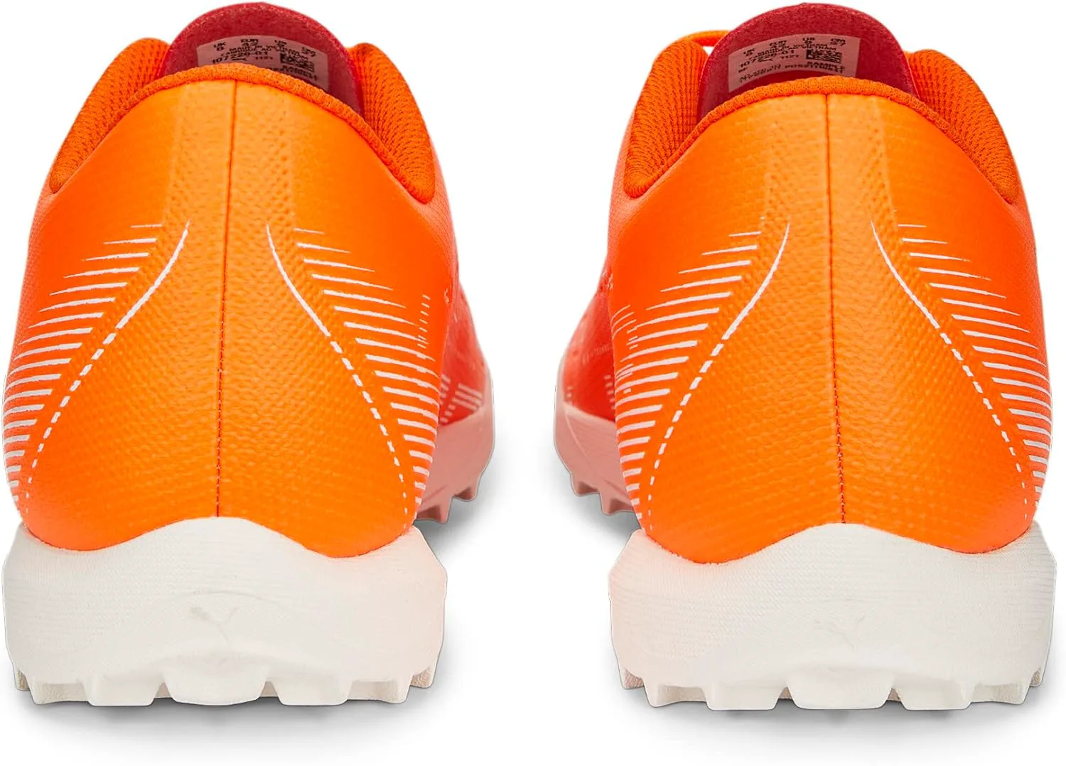 Футбольные бутсы PUMA для мужчин Ultra Play Turf на искусственное покрытие - оранжевые, оранжевый/белый/синий — фото 4