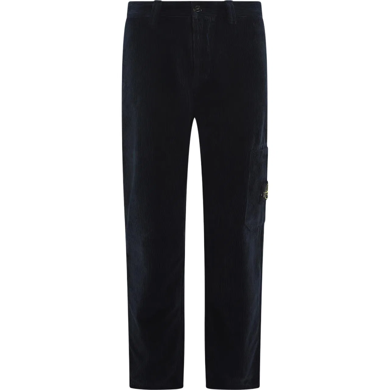 Брюки из вельвета с логотипом STONE ISLAND, Dark Marine Blue