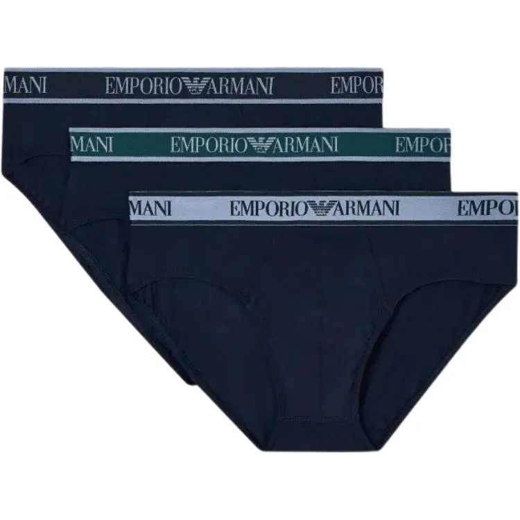 EMPORIO ARMANI Три боксера с логотипом Core на поясе