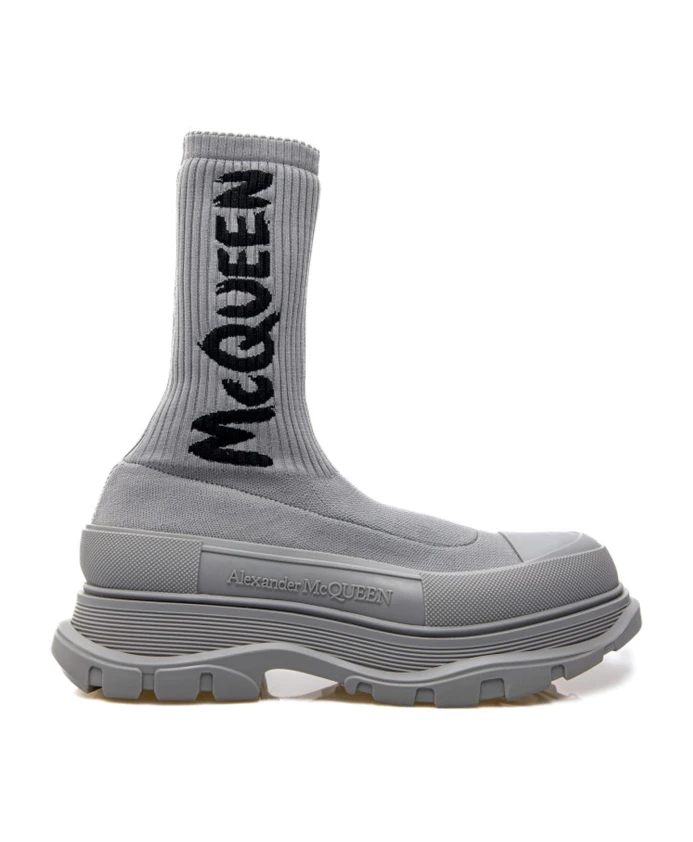 

Ботинки Носки с логотипом Alexander Mcqueen, серый