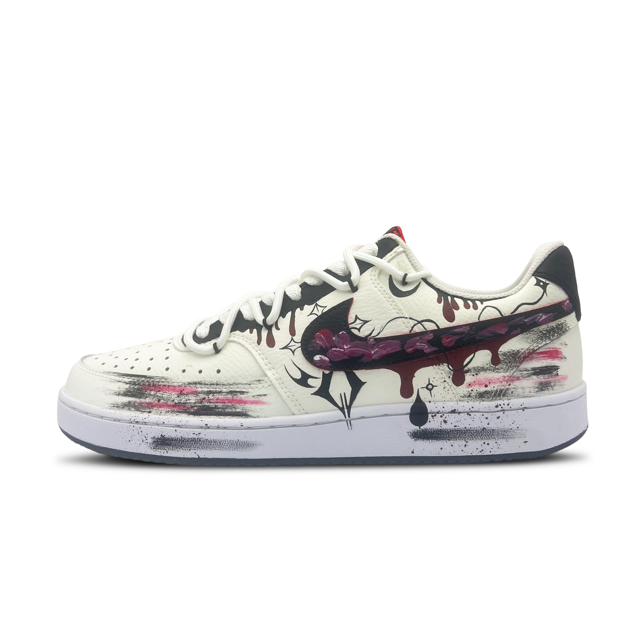

Nike Кроссовки Court Vision 1 Ink Dyed Tide Low Top для скейтбординга, мужские, черные