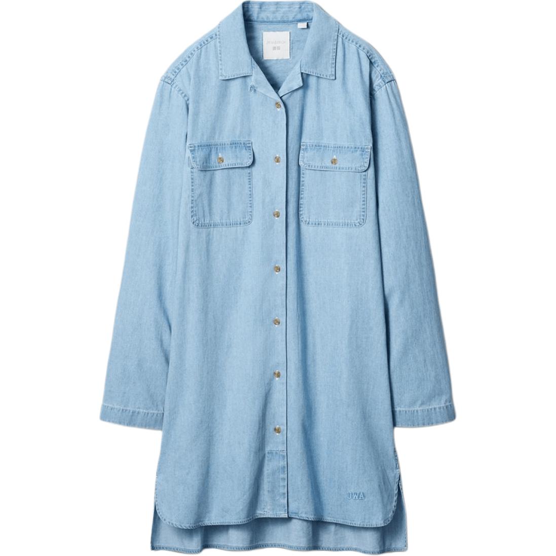 

Платье с длинными рукавами JW Anderson SS26 UNIQLO, sky синий