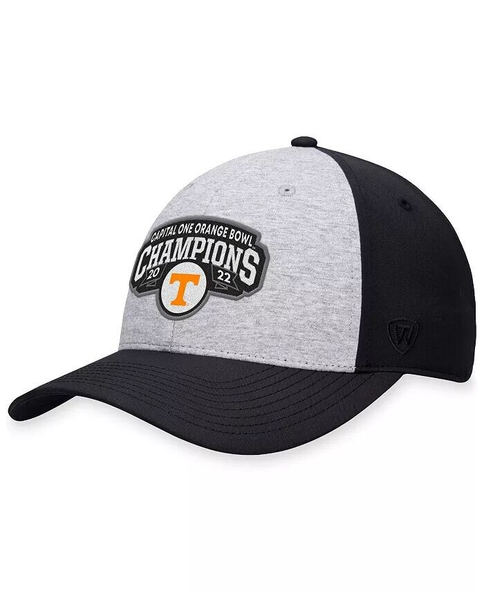 

Мужская регулируемая кепка Heather Grey Tennessee Volunteers Orange Bowl Champions 2022 Top Of The World