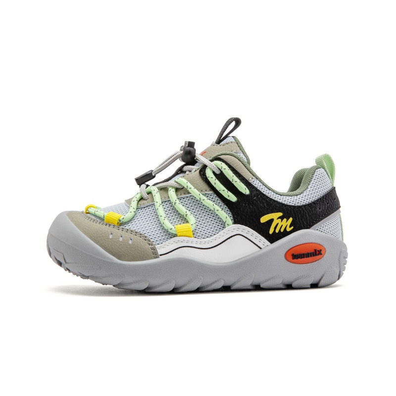 

Teenmix Износостойкие дышащие низкие детские беговые кроссовки gray green