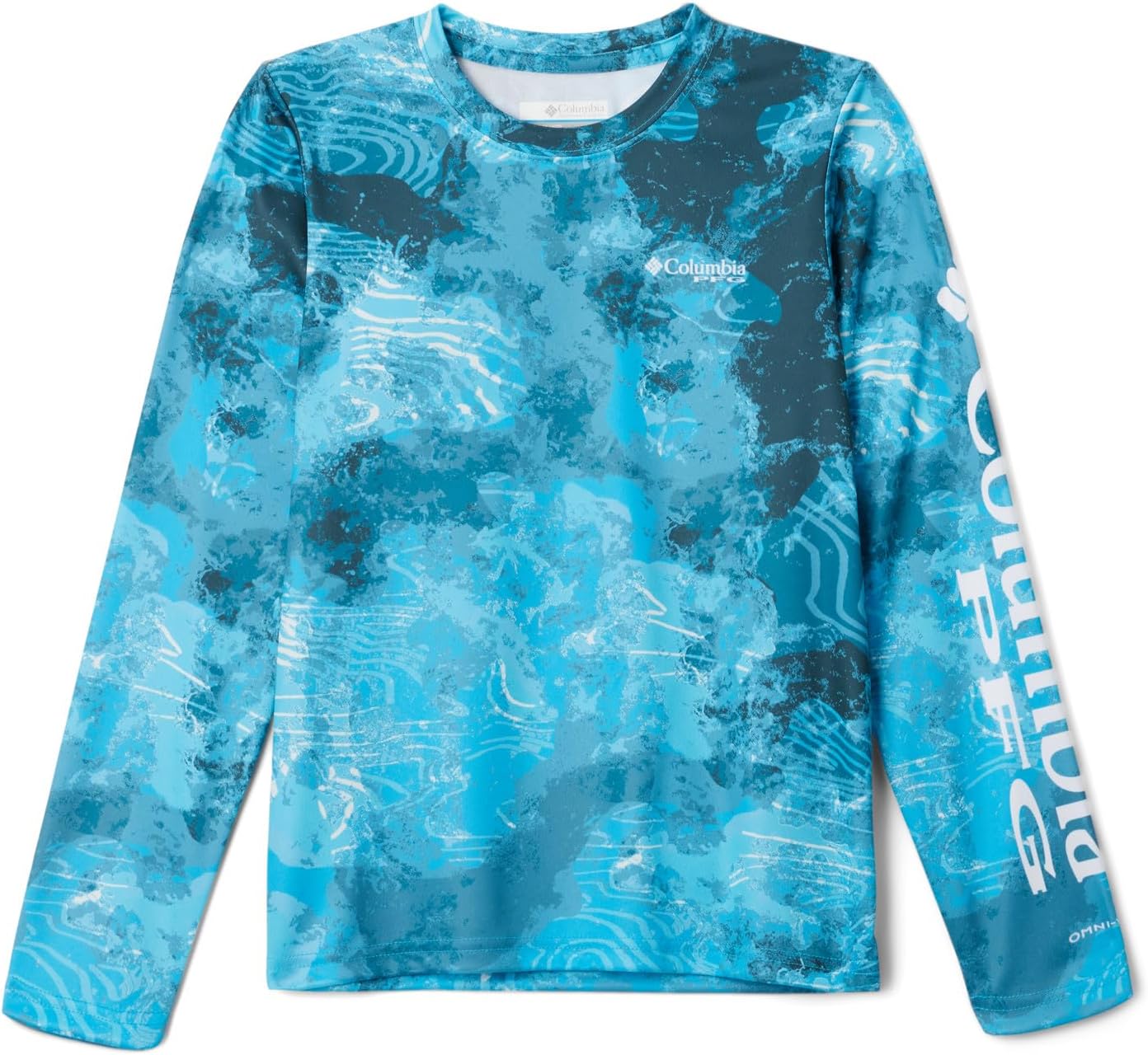 

Columbia Boys Super Terminal Tackle Long Sleeve, Ocean Blue Deepwaters Camo, Синий, Columbia Boys Super Terminal Tackle Long Sleeve, Ocean Blue Deepwaters Camo