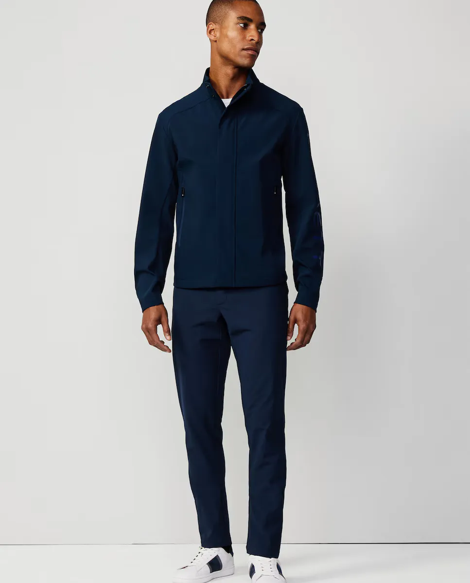 

Мужской бомбер Hackett Sport со потайной планкой, темно-синий