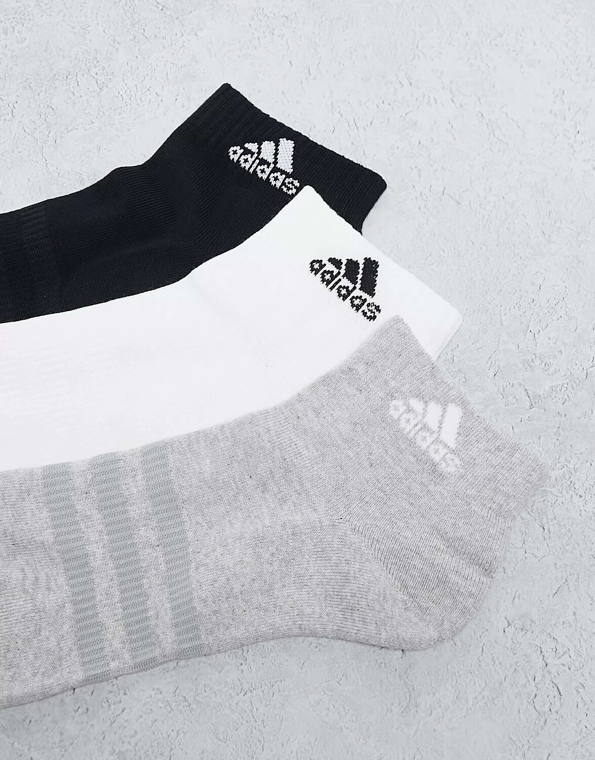3 пары носков adidas Sportswear черного, белого и серого цветов adidas performance — фото 3