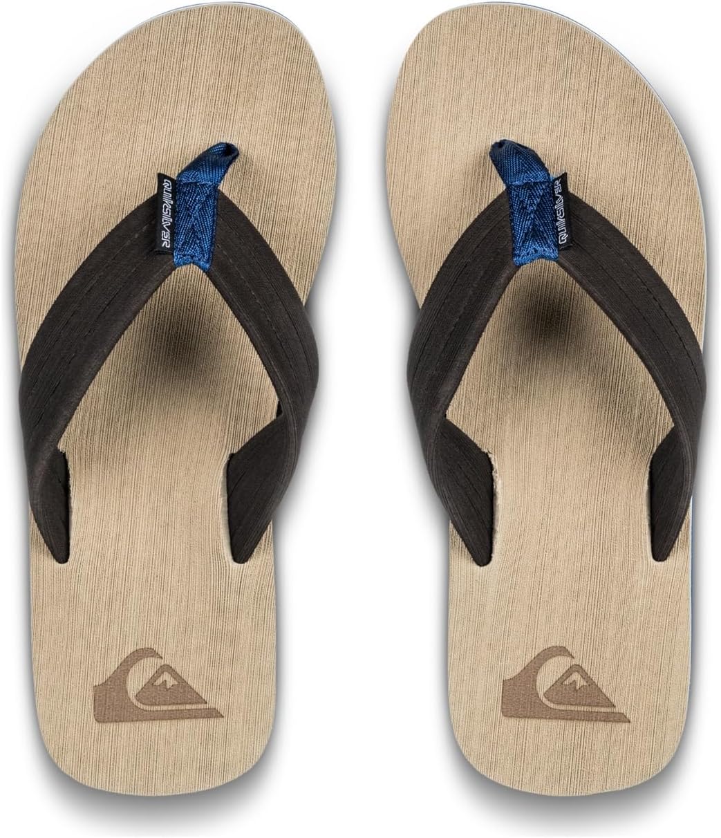 Мужские шлепанцы Quiksilver Molokai Layback с текстурированной подошвой, Sand — фото 4