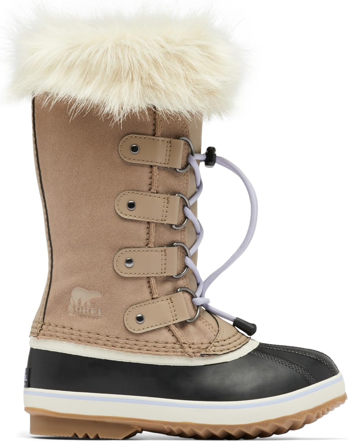 SOREL зимние водонепроницаемые детские ботинки Youth Joan of Arctic, Big Kid (8-12 Years) Omega Taupe/Gum 2 — фото 4