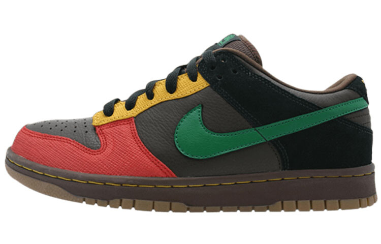 

Кроссовки Nike Dunk Skateboard Shoes Men Low-Top Gray Black/Green/Orange