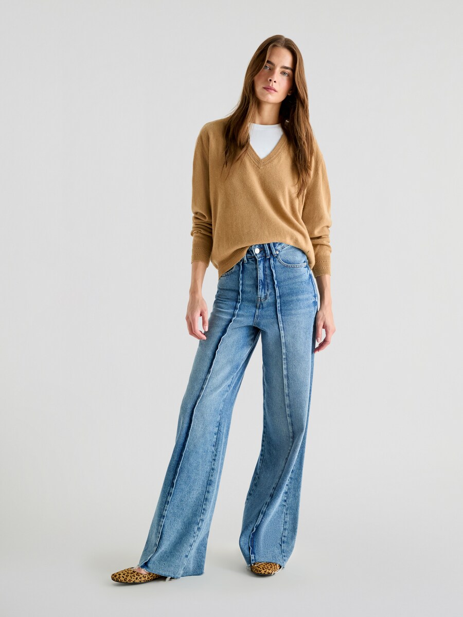 

Тканевые брюки Scalpers Wide leg Pants, синий