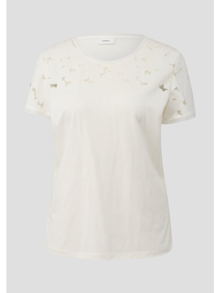 

s.Oliver Футболка цвета 02R4_ecru, Бежевый, s.Oliver Футболка цвета 02R4_ecru