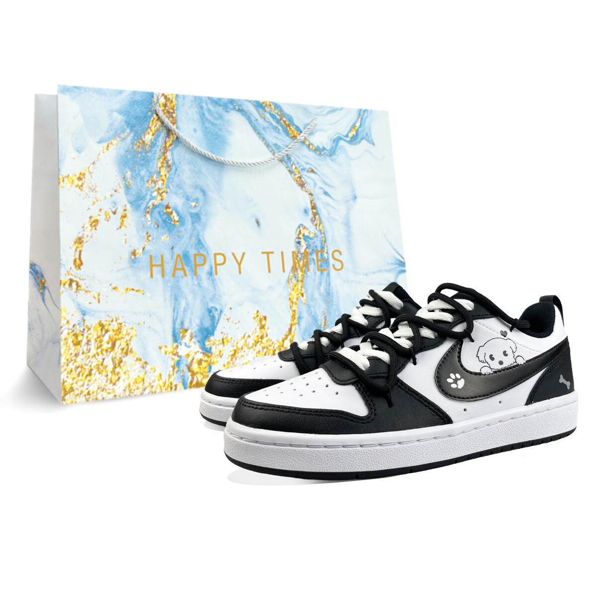 

Кроссовки Nike Court Borough Skateboard Shoes Women's Low-Top White, Черный, Кроссовки Nike Court Borough Skateboard Shoes Women's Low-Top White
