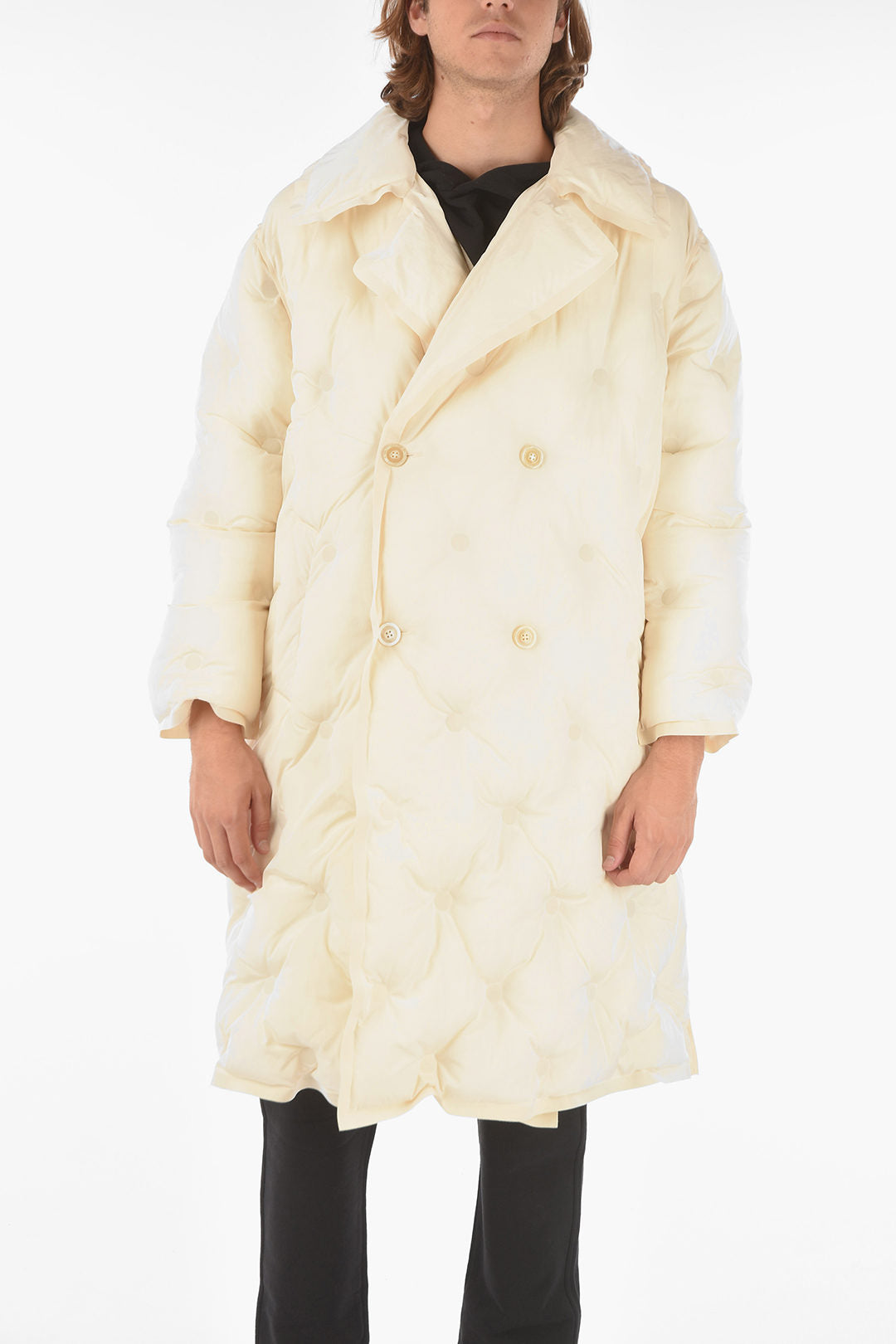 

Двубортная макси-пуховая куртка Maison Margiela MM10, белый