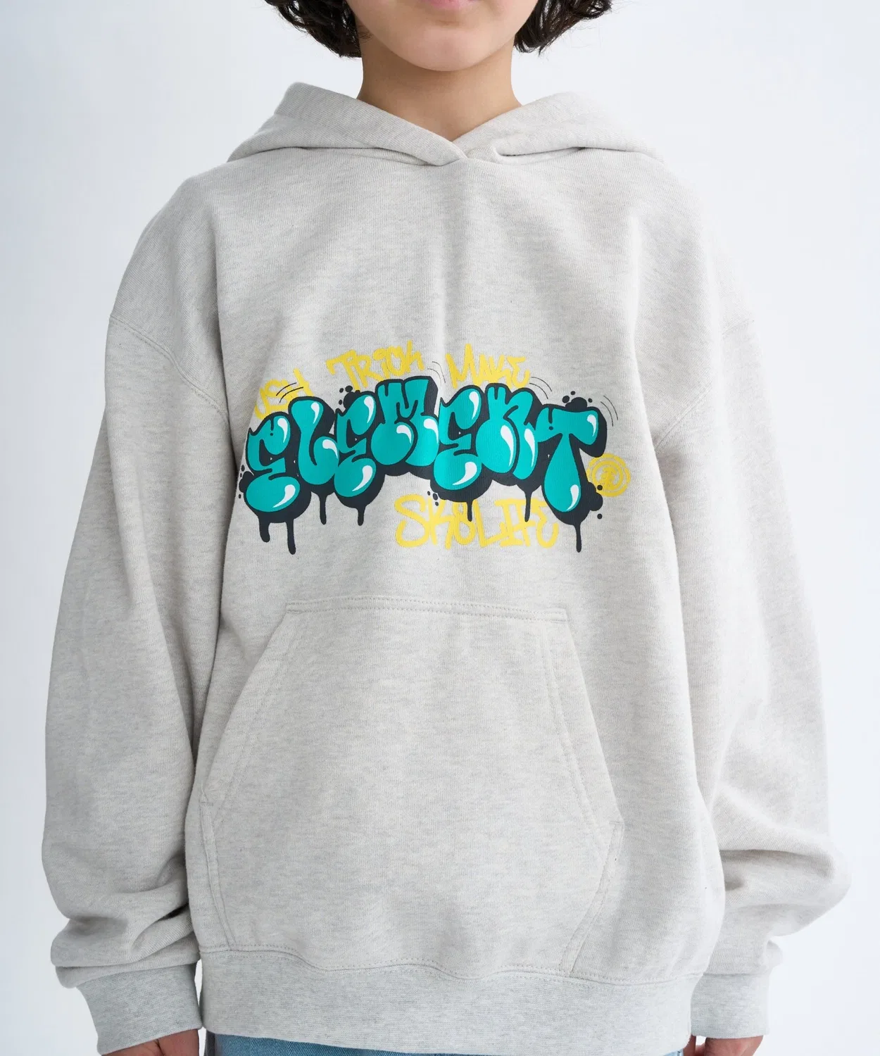 Детская худи ELEMENT TAG HOOD YOUTH, хлопок 100%, белый — фото 3