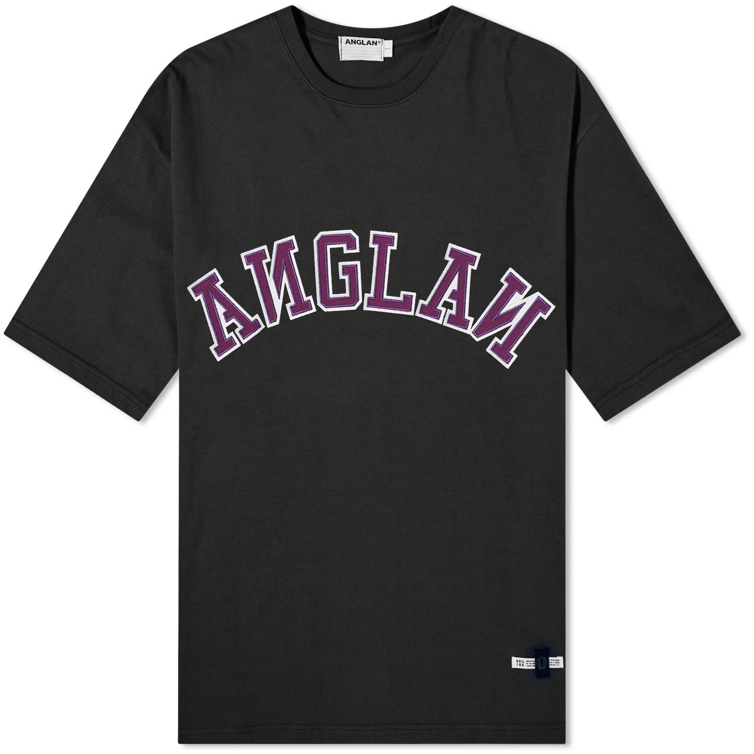 

Футболка Anglan Applique Logo T-Shirt, черный